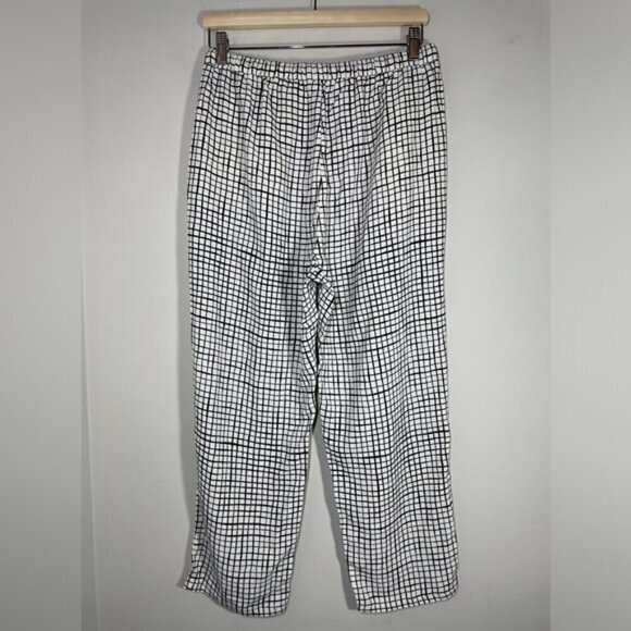 Eileen Fisher Textured Crepe Grid Slouchy Pant size XS - Picture 8 of 11